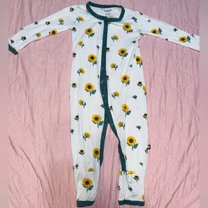 Kyte BABY Sunflower snap romper